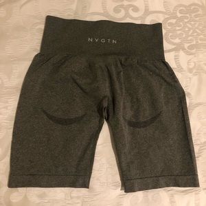 NVGTN black speckled biker shorts